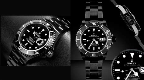 all black Rolex sub